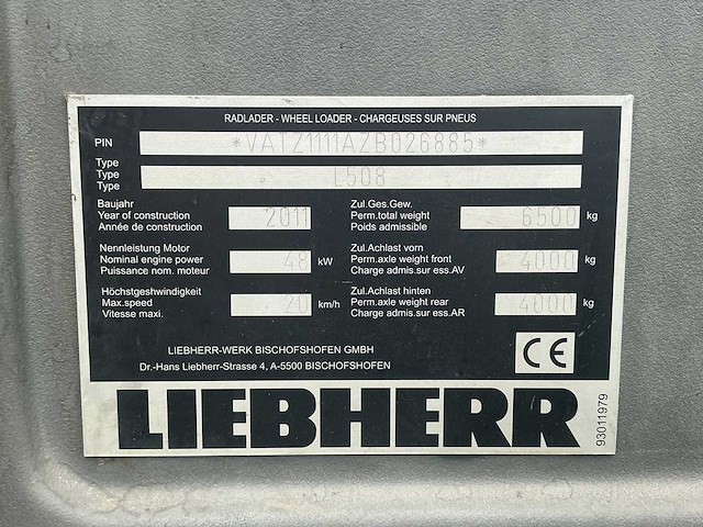 2011 liebherr 508 stereo shovel - afbeelding 38 van  43