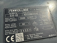 2011 linde e20-02 vorkheftruck - afbeelding 4 van  12