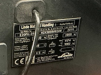 2011 linde e20 vorkheftruck - afbeelding 7 van  15