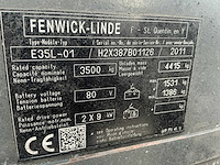 2011 linde e35l-01 vorkheftruck - afbeelding 18 van  25