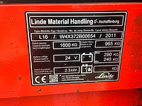 2011 linde l16 duolift stapelaar - afbeelding 10 van  11