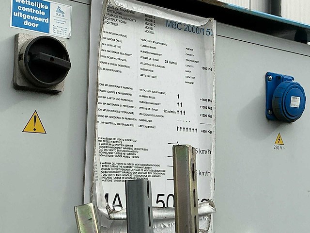 2011 maber dmh bouwlift - afbeelding 3 van  12