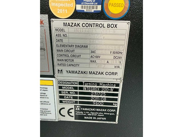2011 mazak integrex-200iv cnc-draaibank - afbeelding 6 van  11