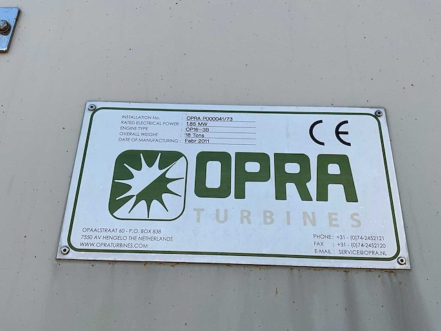 2011 opra op16-3b warmtekrachtkoppeling - afbeelding 57 van  63