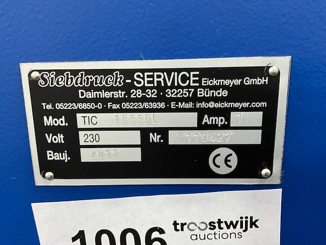 2011 pad printer tic 188sdl tampondrukmachine - afbeelding 8 van  8