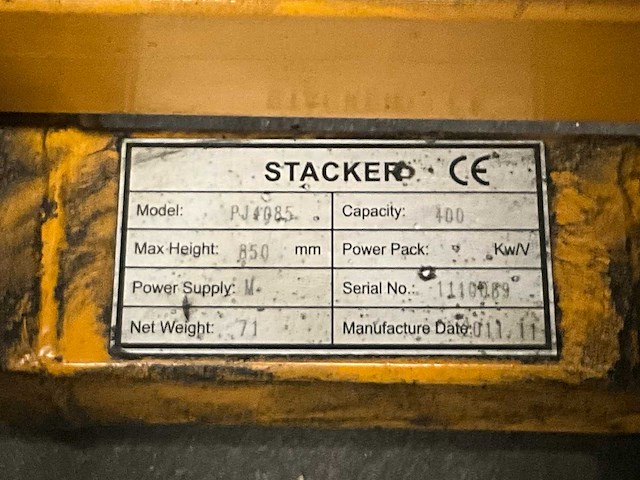 2011 pj4085 stapelaar - afbeelding 5 van  5