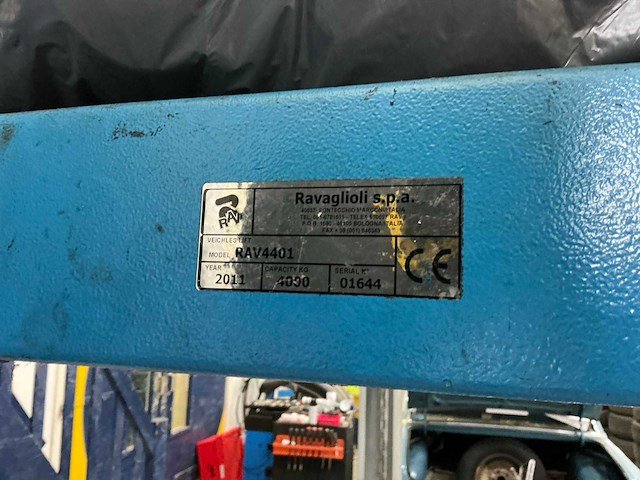 2011 ravaglioli rav4401 hefbrug 4 ton - afbeelding 11 van  13