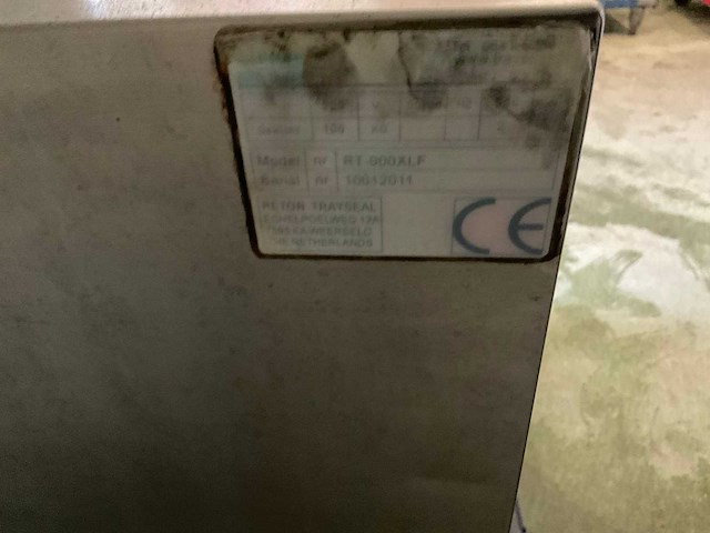 2011 re ton rt-900 xl trayseal voedselverwerkingsmachine - afbeelding 4 van  4