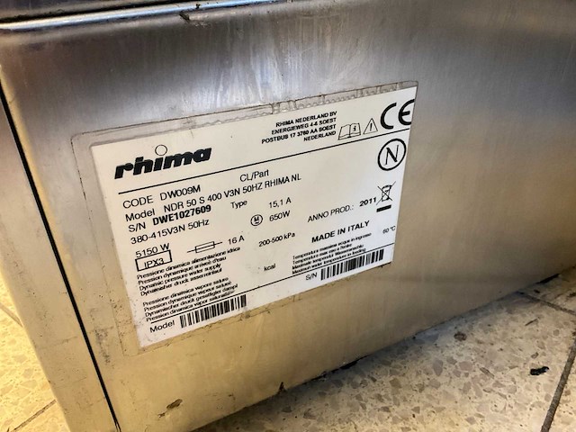 2011 rhima dw 009 m vaatwasmachine - afbeelding 6 van  6