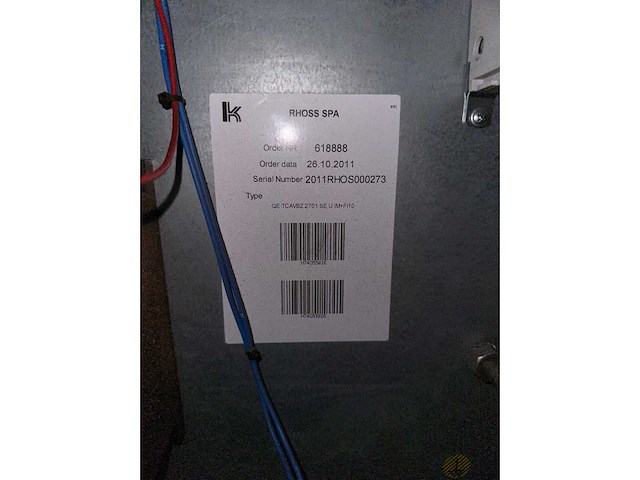 2011 rhoss tcavbz 2701 chiller - afbeelding 3 van  11