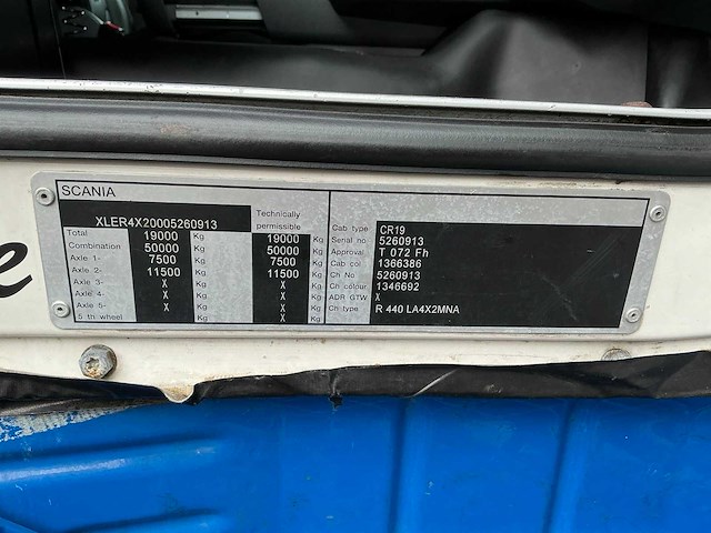 2011 scania r440 topline vrachtwagen - afbeelding 32 van  38