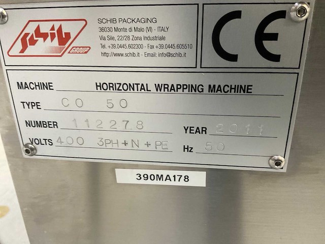 2011 schib co50 horizontale folie wikkelmachine - afbeelding 8 van  10