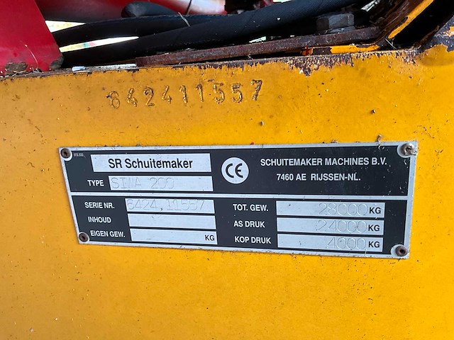 2011 schuitemaker siwa 200 silagewagen - afbeelding 15 van  28