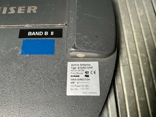 2011 sennheiser a12ad b actieve antenne (2x) - afbeelding 2 van  3