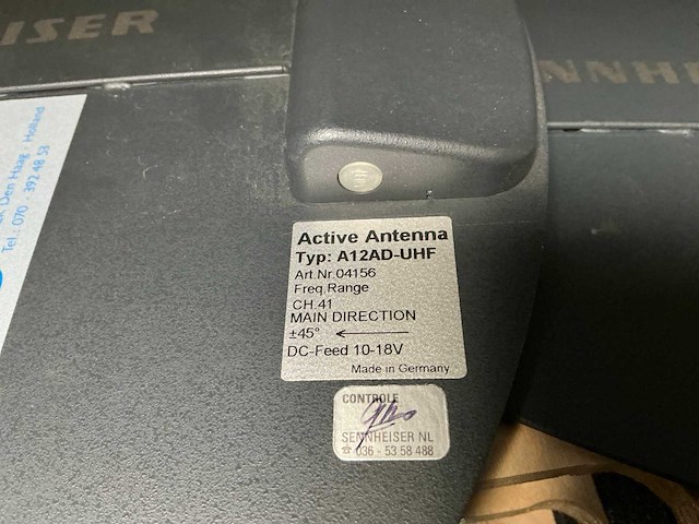 2011 sennheiser a12ad b actieve antenne (2x) - afbeelding 2 van  3