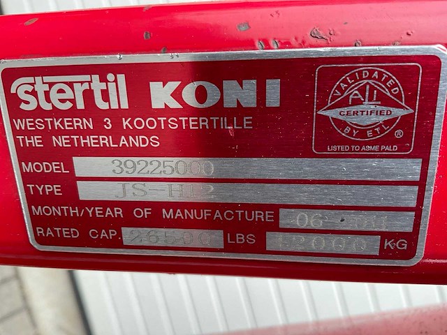 2011 stertil koni is-h12 verrijdbare assteun (4x) - afbeelding 5 van  5