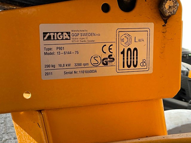 2011 stiga park silent p901 zitmaaier - afbeelding 5 van  13