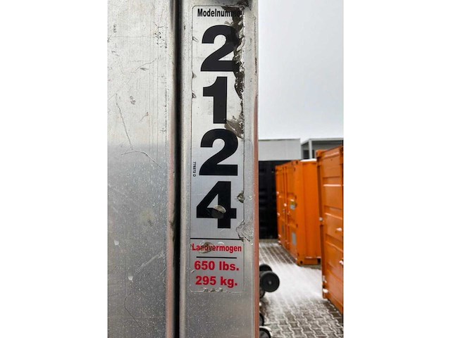 2011 sumner manufacturing 2124 materiaallift / kanaallift - afbeelding 8 van  9