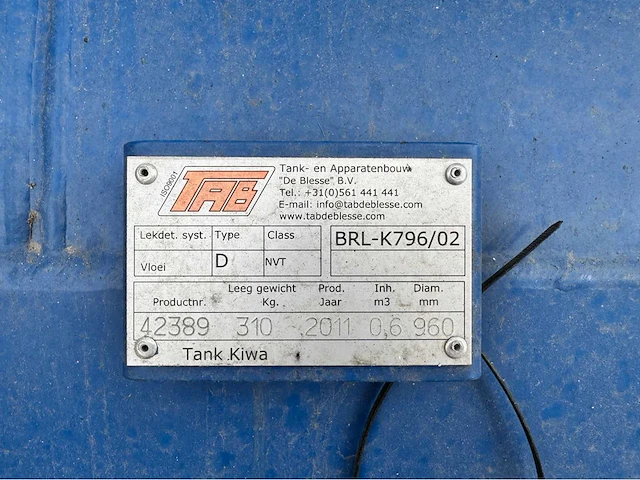 2011 tab d brandstof tank - afbeelding 3 van  4