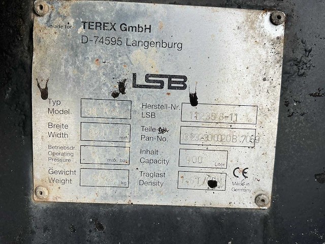 2011 terex skl844 3 in 1 bak 1950mm voorzetapparatuur - afbeelding 3 van  11
