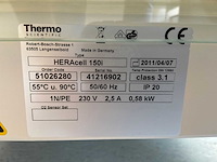 2011 thermo scientific heracell 150i gp laboratorium co2-incubator (2x) - afbeelding 8 van  8