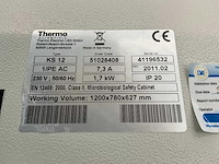 2011 thermo scientific herasafe ks 12 microbiologische veiligheidskast en12469 - afbeelding 6 van  6