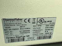 2011 thermowetenschappelijke heraeus megafuge 16r centrifuge - afbeelding 8 van  9