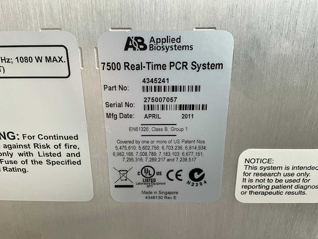 2011 toegepaste biosystems 7500 realtime pcr-systeem - afbeelding 6 van  6
