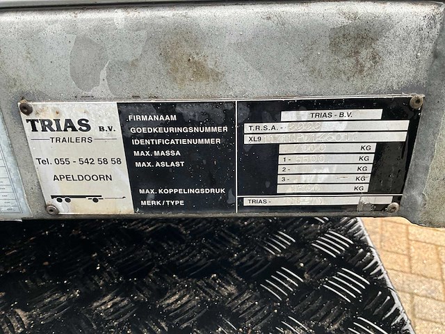 2011 trias 711-70 be oplegger - afbeelding 2 van  8
