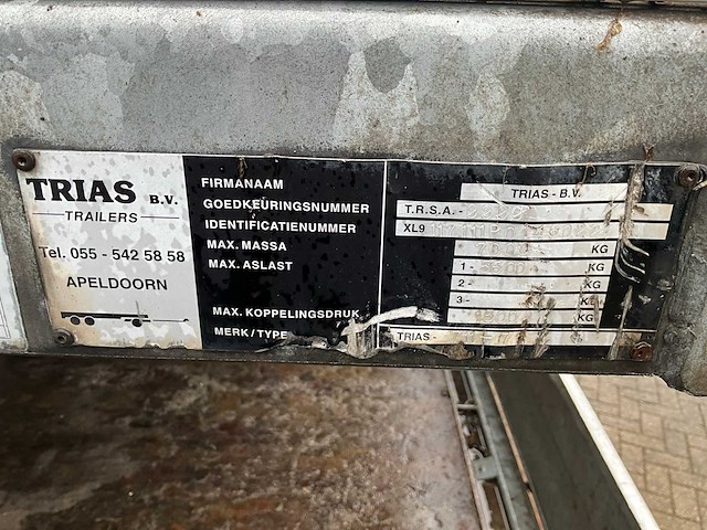 2011 trias 711-70 be oplegger - afbeelding 5 van  13