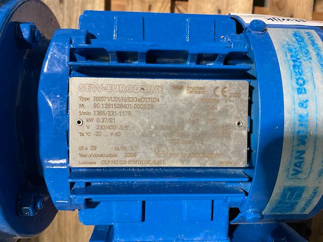 2011 van wijk & boerma 35rl63331 industriële pompunit - afbeelding 5 van  5