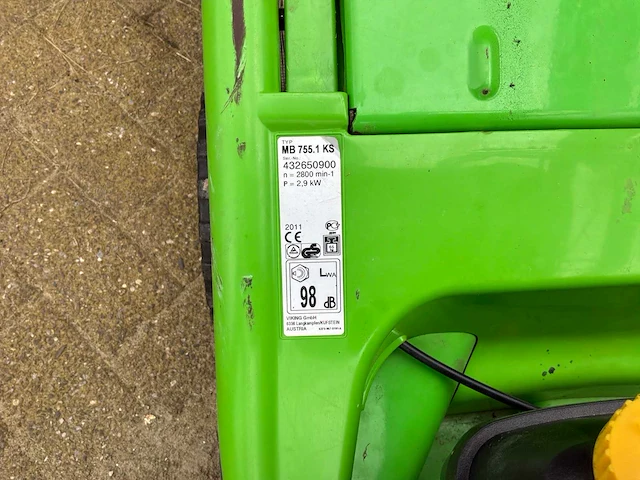 2011 viking mb755.1 grasmaaier - afbeelding 7 van  7