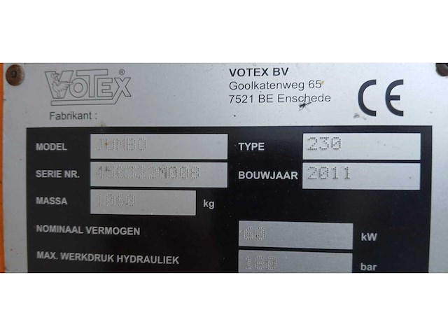 2011 votex jumbo 230 klepelmaaier - afbeelding 11 van  11