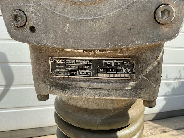 2011 wacker neuson rammer bs50-2 trilstamper - afbeelding 5 van  5