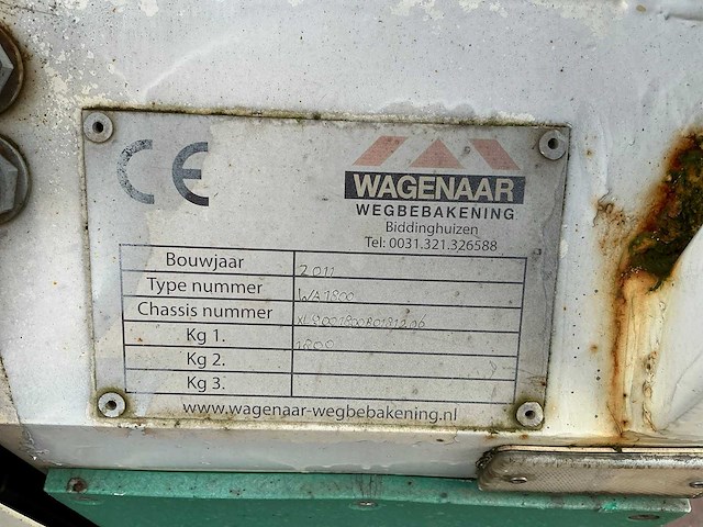 2011 wagenaar wa1800 wegbebakening (2x) - afbeelding 7 van  16