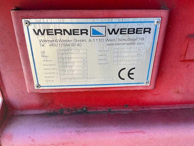 2011 werner&weber mpc10-a portaal perscontainer - afbeelding 2 van  10
