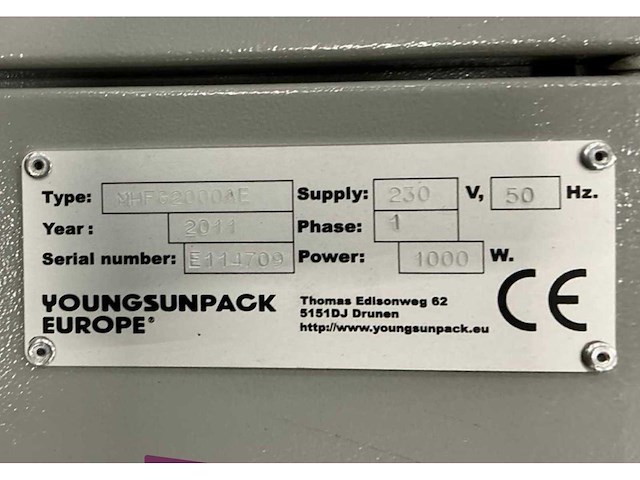 2011 youngsunpack mhfg2000ae palletfoliewikkelaar - afbeelding 8 van  16