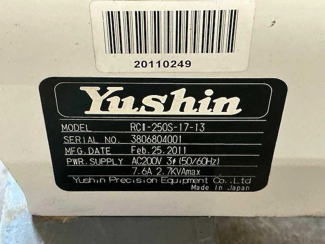 2011 yushin rcll 250 uithaal robot - afbeelding 7 van  7