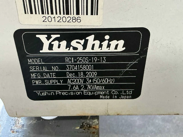 2011 yushin rcll 2500 uithaal robot - afbeelding 8 van  8