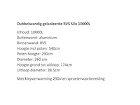 2012 - geïsoleerde rvs silo - afbeelding 4 van  13