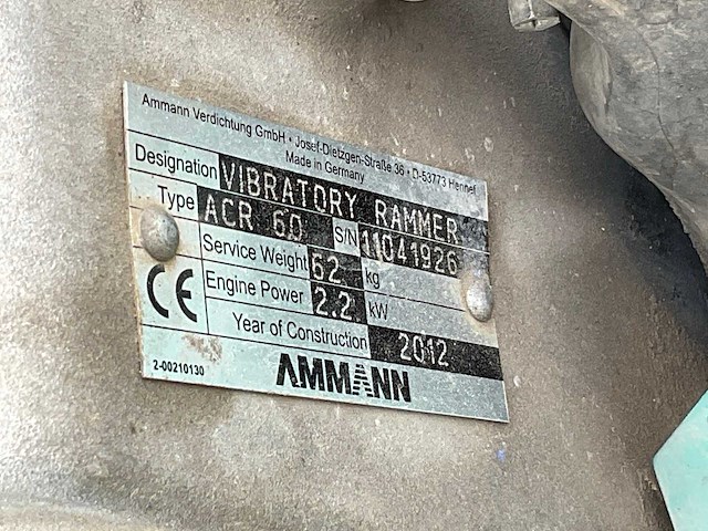 2012 ammann acr 60 trilstamper - afbeelding 5 van  5