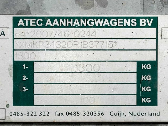 2012 atec / brouwer sm-400-svp schaft aanhangwagen - afbeelding 6 van  14