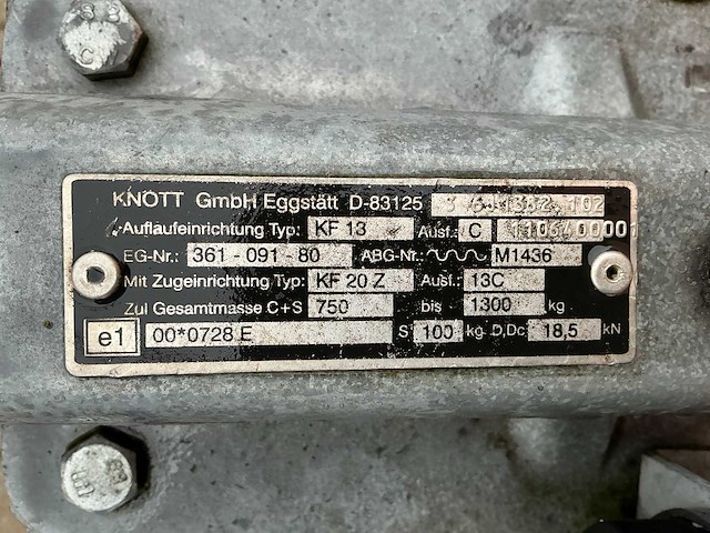 2012 atec / brouwer sm400l schaft aanhangwagen - afbeelding 7 van  19