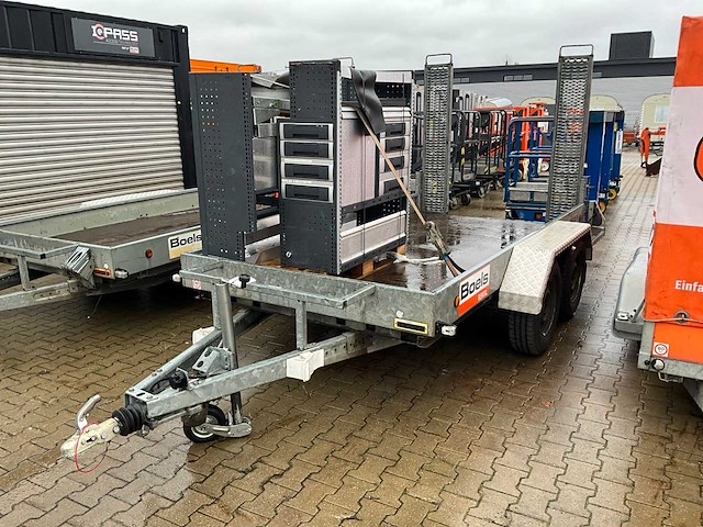 2012 atec mt1 graafmachine transporter / voertuig aanhangwagen - afbeelding 1 van  9