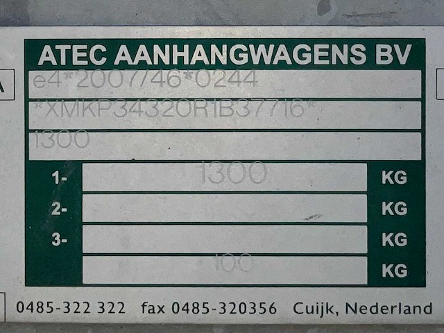 2012 atec sm-400svp schaft aanhangwagen - afbeelding 7 van  15
