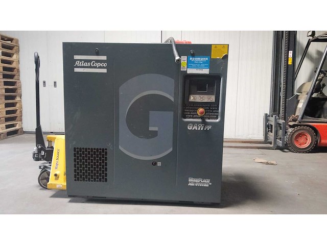 2012 atlas copco ga11ff schroefcompressor met geïntegreerde droger (11 kw) – (full feature) – slechts 19.274 uren! - afbeelding 1 van  9