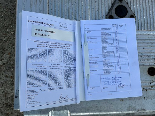 2012 b.a.r bc 2000s4 - c4 hydraulische laadklep - afbeelding 4 van  14