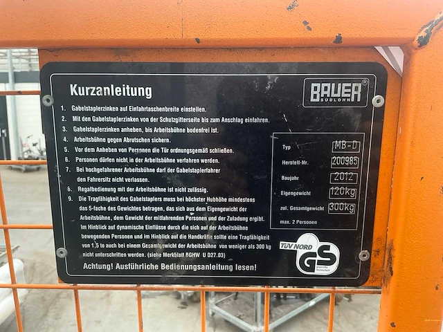 2012 bauer mb-d werkbak - afbeelding 8 van  8