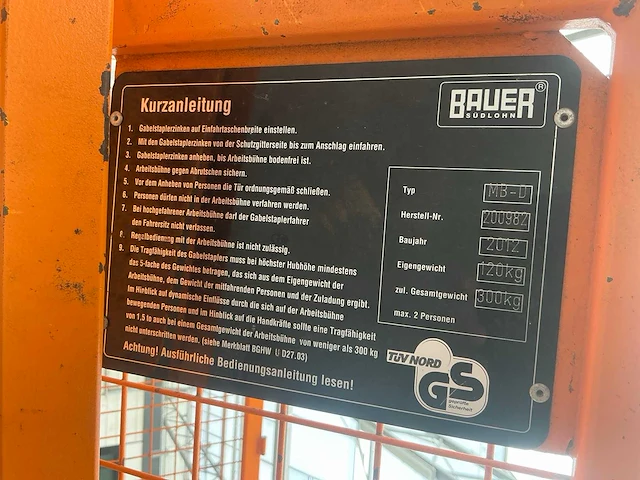 2012 bauer mb-d werkbak - afbeelding 7 van  7