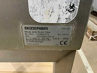 2012 bizerba fk 32 vlees en beenderlintzaagmachine - afbeelding 6 van  6